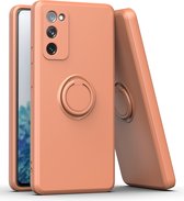 Samsung Galaxy A50 Back Cover | Telefoonhoesje | Ring Houder | Roze