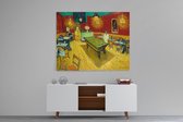 Schilderij op Canvas - 60 x 45 cm - Het nachtcafé - Kunst - Vincent van Gogh - Wanddecoratie - Muurdecoratie - Slaapkamer - Woonkamer