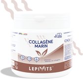 Marine Collageen | 450 capsules | Gepatenteerd Collageen Hydrolysaat | Gezonde Huid, Pezen & Kraakbeen | Made in Belgium | LEPIVITS