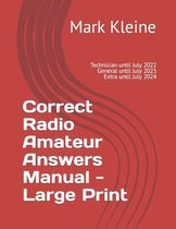 Correct Radio Amateur Answers Manual - Large Print
