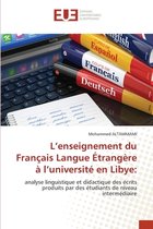 L'enseignement du Français Langue Étrangère à l'université en Libye
