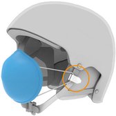 Skihelm clips voor mondkapje - WIT - set van 2 clips - mondkapje clip - FFP2 helm mount - skihelm mondkapje clips