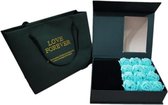 Hoobi® Rozen geschenkbox - Geschenkdoos - Geschenkset - Giftbox - Bloemen - Zeeprozen - Blauw