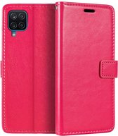 Bookcase Geschikt voor: Samsung Galaxy A22 4G - Roze - portemonnee hoesje