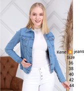 Jeans dames spijkerjasje Licht blauw maat 40