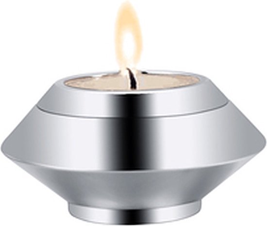 Dutch Duvall | Mini urn waxinelichthouder | zilver kleurig | inclusief waxinelichtje mini urn voor een kaars