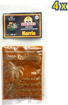Kokki Djawa - Kerrie - boemboe Aziatische kruidenmix - 4 x 100g