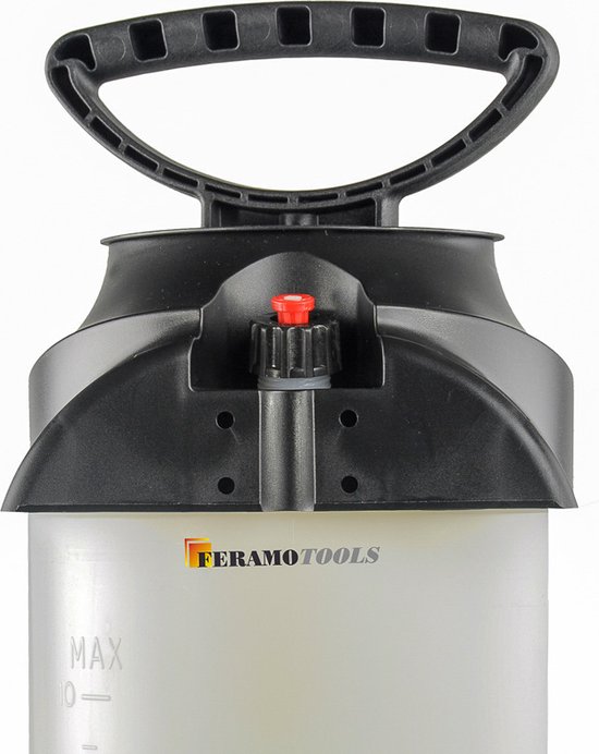 Drukvat - 10 liter - Kunststof - max. 3Bar - Gardena aansluiting - FeramoTools — afbeelding 2