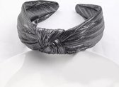 Diadeem Haarband-Boog Haarband-Hoofdband-Haaraccessoire-Outdoor Haaraccessoire-Dames Hoofdband-Kleur: Grey Black