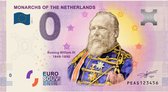 0 Euro biljet 2020 - Vorsten van Nederland - Koning Willem III KLEUR