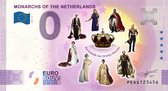0 Euro biljet 2020 - Vorsten van Nederland - Koninkrijk van Oranje-Nassau KLEUR