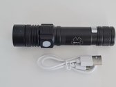 Tactisch LED flashlight | OPLAADBARE batterij | Star of Life laser engraving