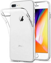 iPhone 8 Plus Hoesje Transparant - Siliconen Back Cover  Apple iPhone 8 Plus - Doorzichtig