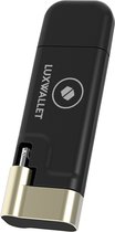 LUXWALLET DM AP1 USB Stick - Externe Opslag met Lightning Adapter Connector - Memory Stick [Apple MFi gecertificeerd] – 64GB