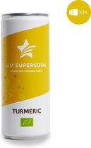 I am Supersoda Turmeric 24x0,25L - 100% biologische frisdrank - laag in suikers - laag in calorieën/kcal