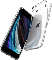 iPhone SE Hoesje Transparant - Siliconen Back Cover  Apple iPhone SE 2020 - Doorzichtig