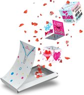 Boemby - Exploderende Confettikubus Wenskaart - TRIO - Explosion Box - Valentijnskaarten - Confetti kaart - Liefdes kaarten - Unieke wenskaarten - #13