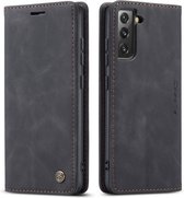 Samsung Galaxy S22+ hoesje - Wallet Case - Zwart - Caseme