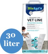Biokat's kattenbakvulling diamond care vet line attracting & calming - 30 liter