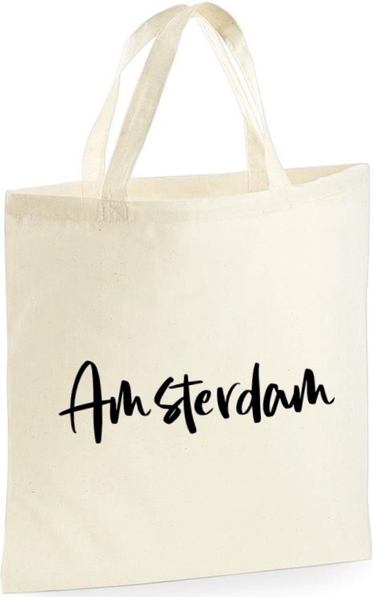 Amsterdam shopper | 10 Liter | Handtas | Strandtas | Tas | Cadeau | Gift | Print | Bedrukking | 40 x 40 CM