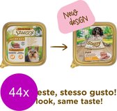 Mister Stuzzy Dog Paté 150 g - Nourriture pour chien - 44 x Poulet