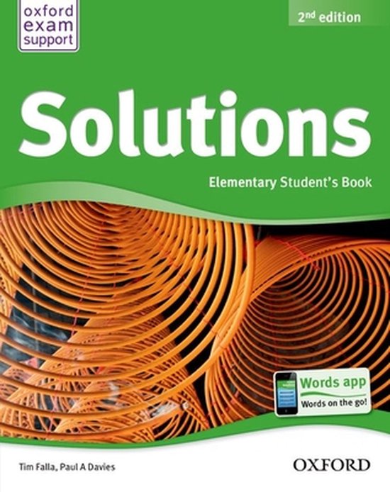 Solutions second edition - Elem student's book - cover