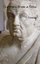 Marmere buste van Seneca met de tekst 'Letters from a Stoic Seneca'.