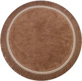 Tapis Petit Round Anna Vloerkleed 110 x 110 cm Old Pink