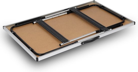 Kamyra® Campingtafel Inklapbaar - Kampeertafel, Partytafel - Opvouwbaar, Lichtgewicht & In Hoogte Verstelbaar - Aluminium/Hout van Kamyra — afbeelding 2