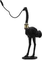 Black Ostrich Olly with Lamp 26*13*52cm