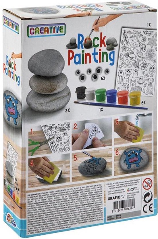 NATIONAL GEOGRAPHIC Stenen Beschilderen Kit - Knutselset voor Kinderen