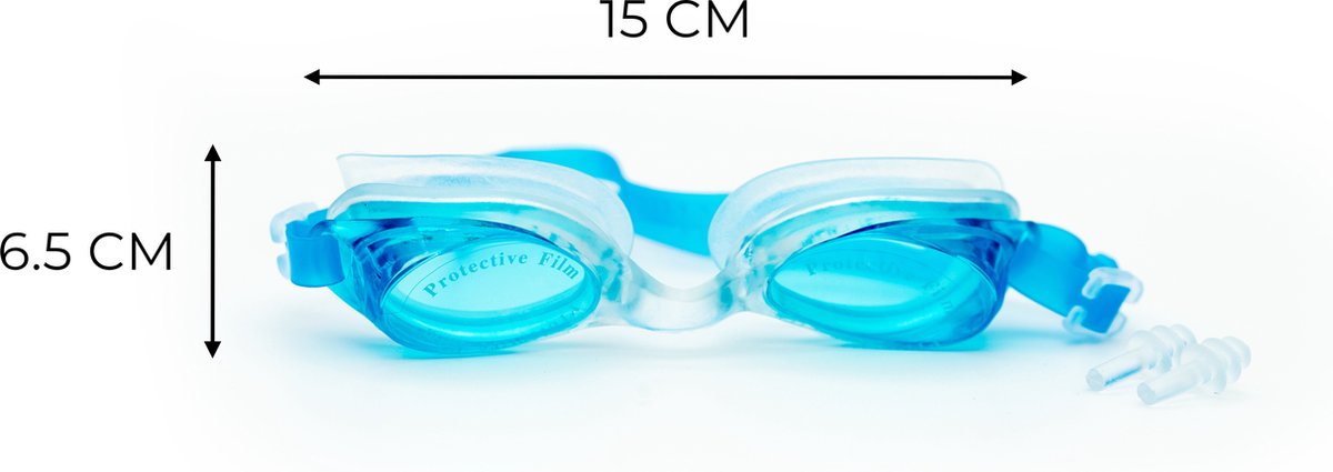 COMBIDEAL | Zwem Oordopjes + Zwembril - Duikbril - Waterdichte Siliconen oordopjes - Verstelbaar - Herbruikbaar