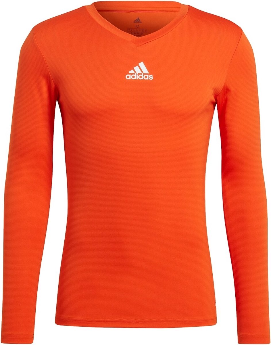 Adidas Base Tee 21 Shirt Lange Mouw Heren - Oranje | Maat: XL