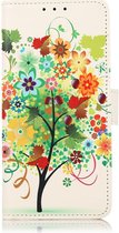 Samsung Galaxy A33 Hoesje Portemonnee Book Case Tree Print