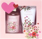 Moederdagcadeau - Moederdag - Cadeau voor haar - Douche en body lotion - Cadeauset