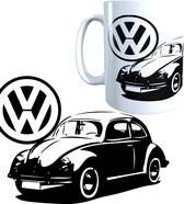 volkswagen mok - vw - oldtimer - fun mok - auto liefhebber