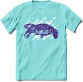 Dieren T-Shirt | Schildpad shirt Heren / Dames | Wildlife Turtle cadeau - Licht Blauw - XXL