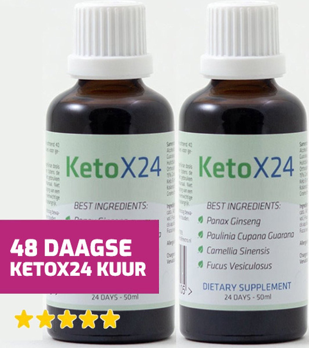 Goedkoopste Ketox24 Afslankdruppels Duo actie | Met krachtige ingrediënten voor een mooi figuur