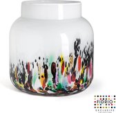 Design Vaas Bloom - Fidrio CORAL - glas, mondgeblazen bloemenvaas - hoogte 20 cm