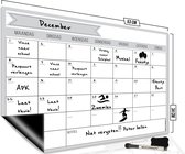 Brute Strength - Magnetisch Weekplanner whiteboard (2) - 53 x 34 cm - Planbord - Familieplanner - Gezinsplanner - To Do Planner