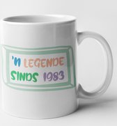 Verjaardag mok 'n legende sinds 1983