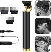 Professionele tondeuse mannen - Draadloze trimmer - Metaal - Zwart