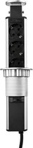 Filex Power Pop Up - 3x 230v + 2x Usb Charge - Alu/Zwart