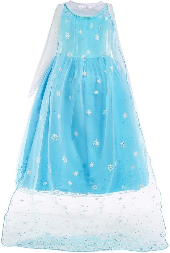Déguisement Princesse Elsa Fille - Robe Reine Des Neiges Avec Accessoires IWFREE