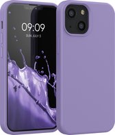 kwmobile telefoonhoesje voor Apple iPhone 13 mini - Hoesje met siliconen coating - Smartphone case in violet lila