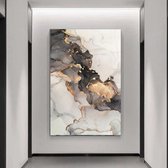 Wallyard - Glasschilderij Marmer - Wall art - Schilderij -80x120 cm - Premium glass - Incl. muur bevestiging