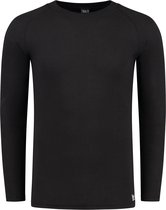 Thermo Ondergoed Heren - ThermoShirt Heren - Zwart - L - Thermokleding Heren - Thermo Shirt Heren Lange Mouw