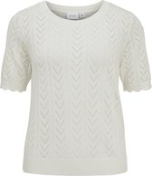 VILA VISHELLEY O-NECK 2/4 KNIT TOP Dames Trui - Maat L