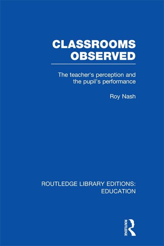 Classrooms Observed (Rle Edu L) - cover