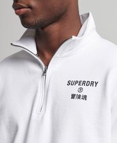 Superdry Heren Trui Code Core Superdry Heren Trui sweatshirt met halflange rits